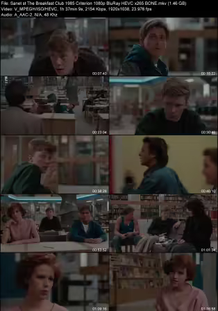 The Breakfast Club 1985 Criterion 1080p BluRay HEVC x265 BONE