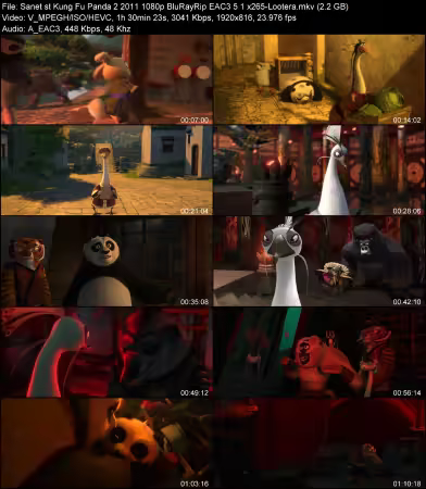 Kung Fu Panda 2 2011 1080p BluRayRip EAC3 5.1 x265-Lootera