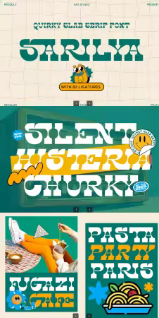 EE - Sarilya - Quirky Slab Serif KCMDMX3