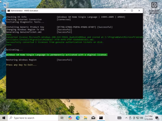 Windows 10 22H2 build 19045.6809 Preactivated January 2026
