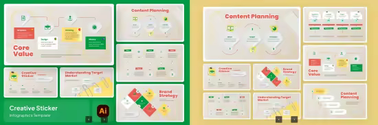 EE - Creative Sticker Infographics Template 2WDSSJQ