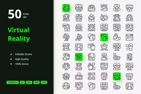 EE - Virtual Reality Icons V8ZJ8YD