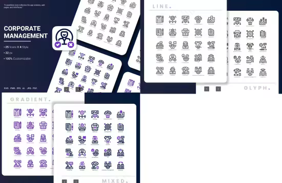 EE - Corporate Management Icon Pack JKKZYSY