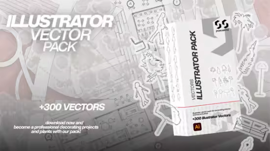 300+ Vectorized Resources Pack for Illustrator