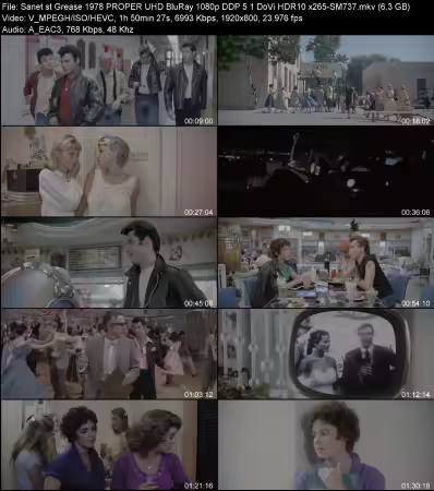 Grease 1978 PROPER UHD BluRay 1080p DDP 5.1 DoVi HDR10 x265-SM737