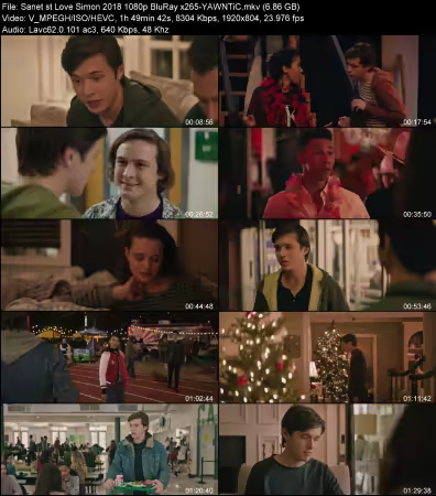 Love Simon 2018 1080p BluRay x265-YAWNTiC