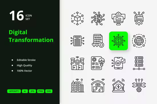 EE - Digital Transformation Icons 4BPASZ5
