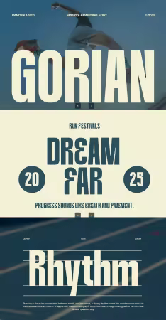 EE - Sports Condensed Font - Gorian W9BFCQU