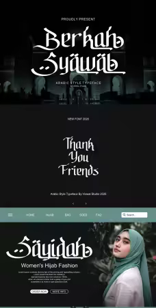 EE - Berkah Syawal - Arabic Style Typeface WF3MMPT
