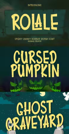 EE - Rolale Spooky Quirky Horror Display Font VB9WZ4J