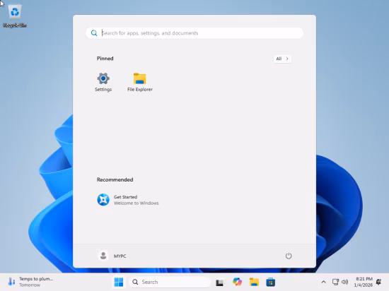 tiny11 Core 26H1 Build 28000.1199 Preactivated (Preview)