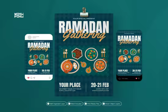 EE - Ramadan Gathering - Flyer Set CT8CE45