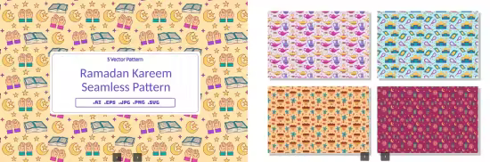 EE - Ramadan Kareem Seamless Pattern 5GZ29J8