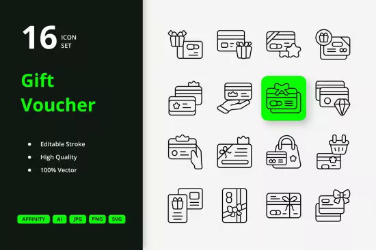 EE - Gift Voucher Icons BDUKEZK