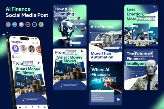 EE - AI Finance Social Media Post Instagram Carousel J55T5NM