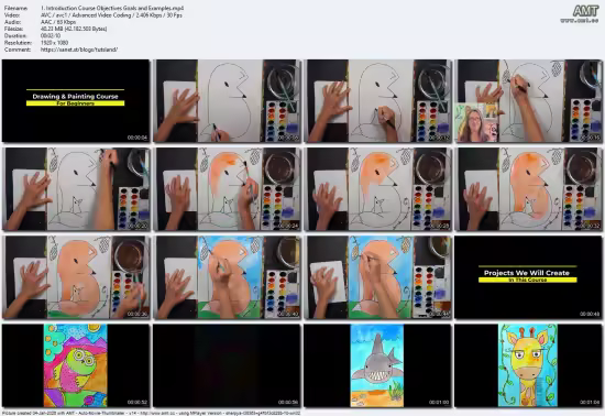 Art for Beginners: How to Draw &amp; Watercolor Paint 14 Animals