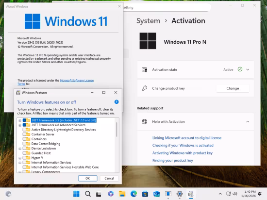 Windows 11 Aio 16in1 25H2 Build 19045.6809 (No TPM Required) Preactivated Multilingual January 2026