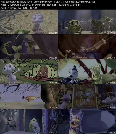 A Bugs Life 1998 1080p BluRay HDR10 DDP 7.1 x265-edge2020