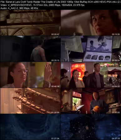 Lara Croft Tomb Raider The Cradle of Life 2003 1080p 10bit BluRay 6CH x265 HEVC-PSA