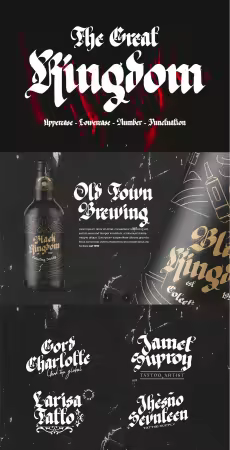 EE - The Great Kingdom - Blackletter Font SJK2M7U