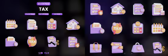 EE - Tax Icon Pack Design RM9F8RR