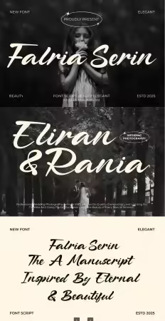 EE - Falria Serin – Elegant Beauty Script Font 7BLADCU