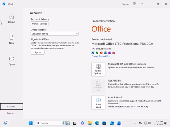 Windows 11 Pro 25H2 Build 26200.7623 (No TPM Required) With Office 2024 Pro Plus Multilingual Preactivated January 2026