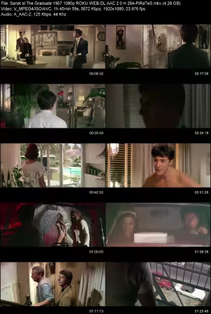 The Graduate 1967 1080p ROKU WEB-DL AAC 2.0 H264-PiRaTeS