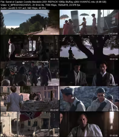 Captain Corellis Mandolin 2001 REPACK 1080p BluRay x265-YAWNTiC