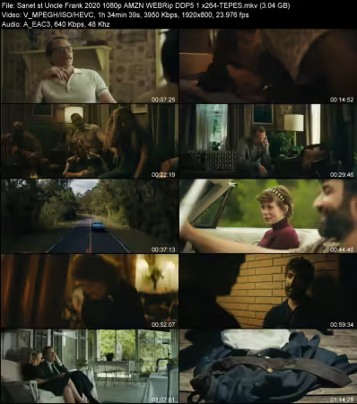 Uncle Frank 2020 1080p AMZN WEBRip DDP 5.1 x264-TEPES
