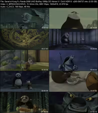Kung Fu Panda 2008 UHD BluRay 1080p DD Atmos 5.1 DoVi HDR10 x265-SM737