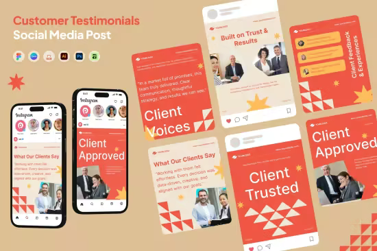 EE - Customer Testimonials Social Media Post Carousel BH4QE5T