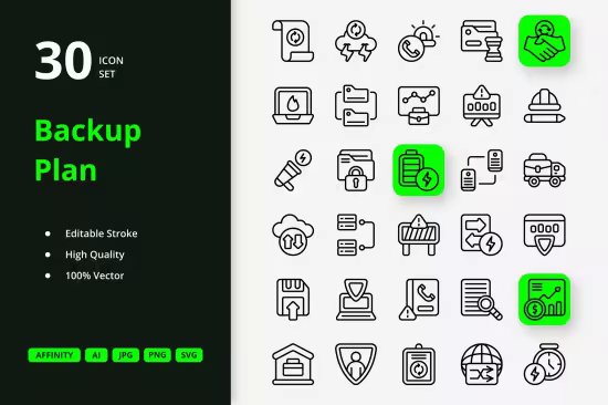 EE - Backup Plan Icons QX7G7FA