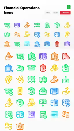 EE - Financial Operations Icon Set UVEDM69