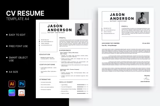 EE - Clean Elegant Modern Cv Resume UTJJGWN