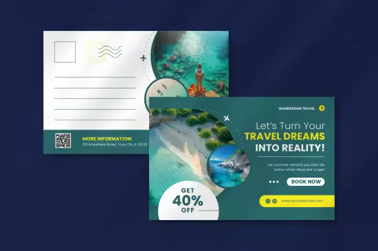 EE - Travel Agency Postcard Template 01 6DME3XE