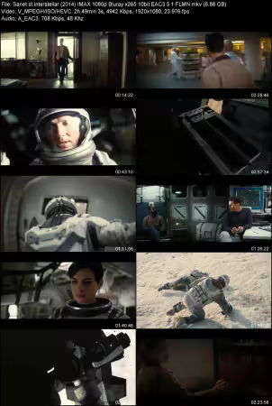 Interstellar 2014 IMAX 1080p Bluray x265 10bit EAC3 5.1 FLMN