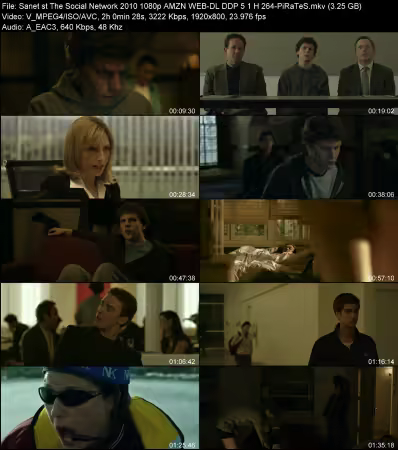 The Social Network 2010 1080p AMZN WEB-DL DDP 5.1 H264-PiRaTeS