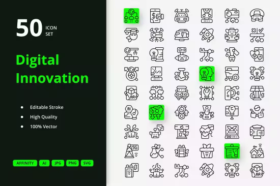 EE - Digital Innovation Icons D76RBH9