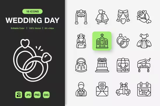 EE - Wedding Day Icons FGKJSGF