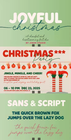 EE - Joyful Christmas - A Font Duo PHYQR4W