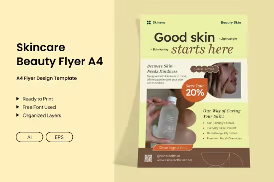 EE - A4 Beauty Skincare Flyer 2QPVDW5
