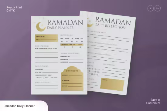 EE - Ramadan Daily Planner &amp; Reflection 6G4D2DK