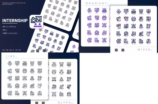 EE - Internship Icon Pack T8C85RY
