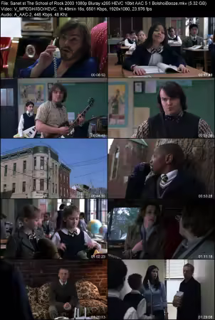The School of Rock 2003 1080p Bluray x265 HEVC 10bit AAC 5.1 BolshoiBooze