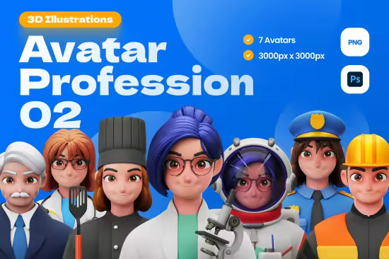 EE - 3D Avatar Profession Illustrations ZCMC3Y8