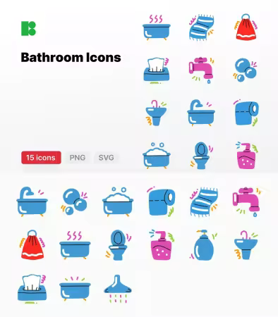 EE - Bathroom Icon Pack S53T28R