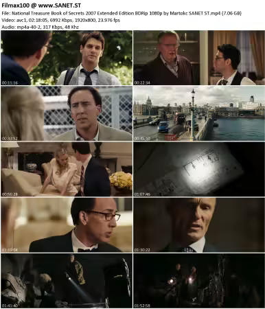 National Treasure Book of Secrets 2007 Extended Edition BDRip 1080p by Martokc