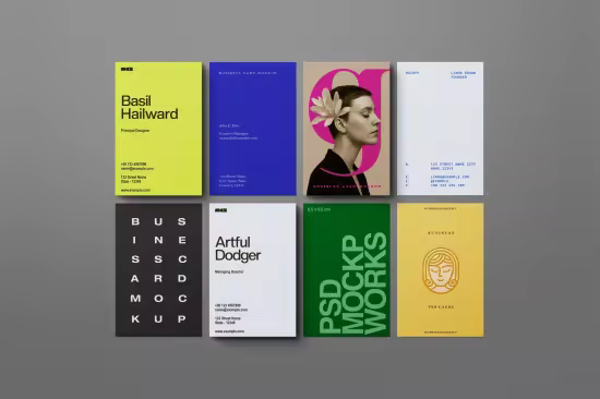 EE - Business Card Mockup – Vertical 8.5 × 5.5 cm A2ADBTR