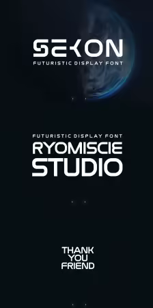 EE - Sekon - Futuristic Display Font M8HBMPF